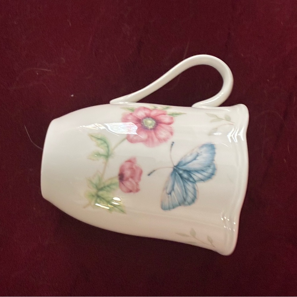 Butterfly Meadow Ceramic Mugs - (Set of 5) Swallowtail Design 4.24” high - Picture 3 of 7